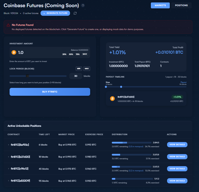 Futures Trading Dashboard