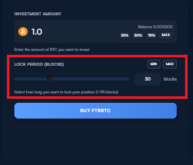 Lock Period Selection