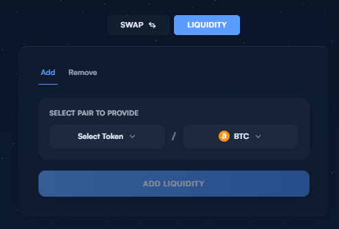 Liquidity Pool Interface