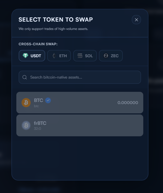 Token Selector